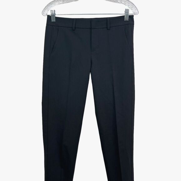 Vince Womens Dress Pants Wool Blend Slim Stretch Flat Front Zip Charcoal Size 2 - Picture 2 of 7